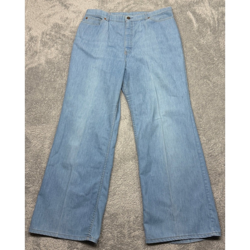 Vintage 1980 Olympic Games US Levi's Men's Jeans Wide Leg Flare Size 36x30.5